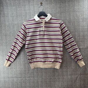 Vintage Christian Dior Actifs Striped Rugby Polo Knit S